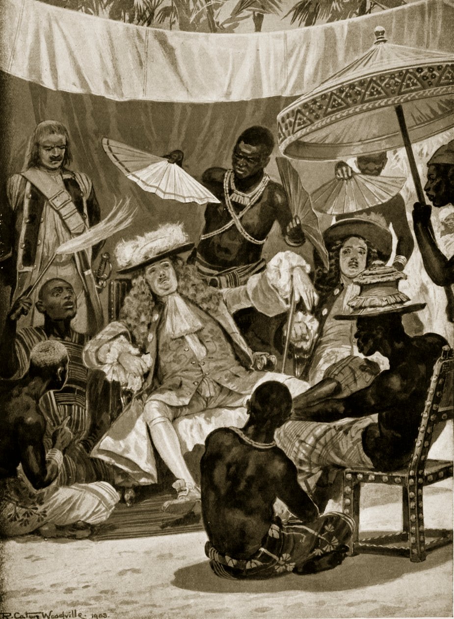 Frühe britische Siedlung an der Goldküste von Richard Caton Woodville junior