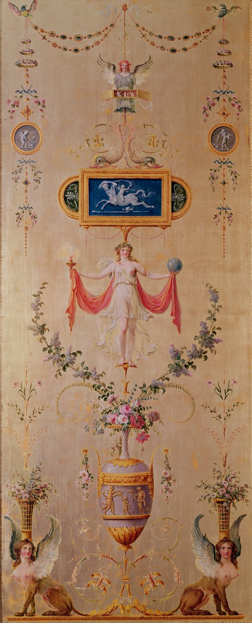 Paneel aus dem Boudoir von Marie-Antoinette (1755-93) ca. 1786 von Richard Mique