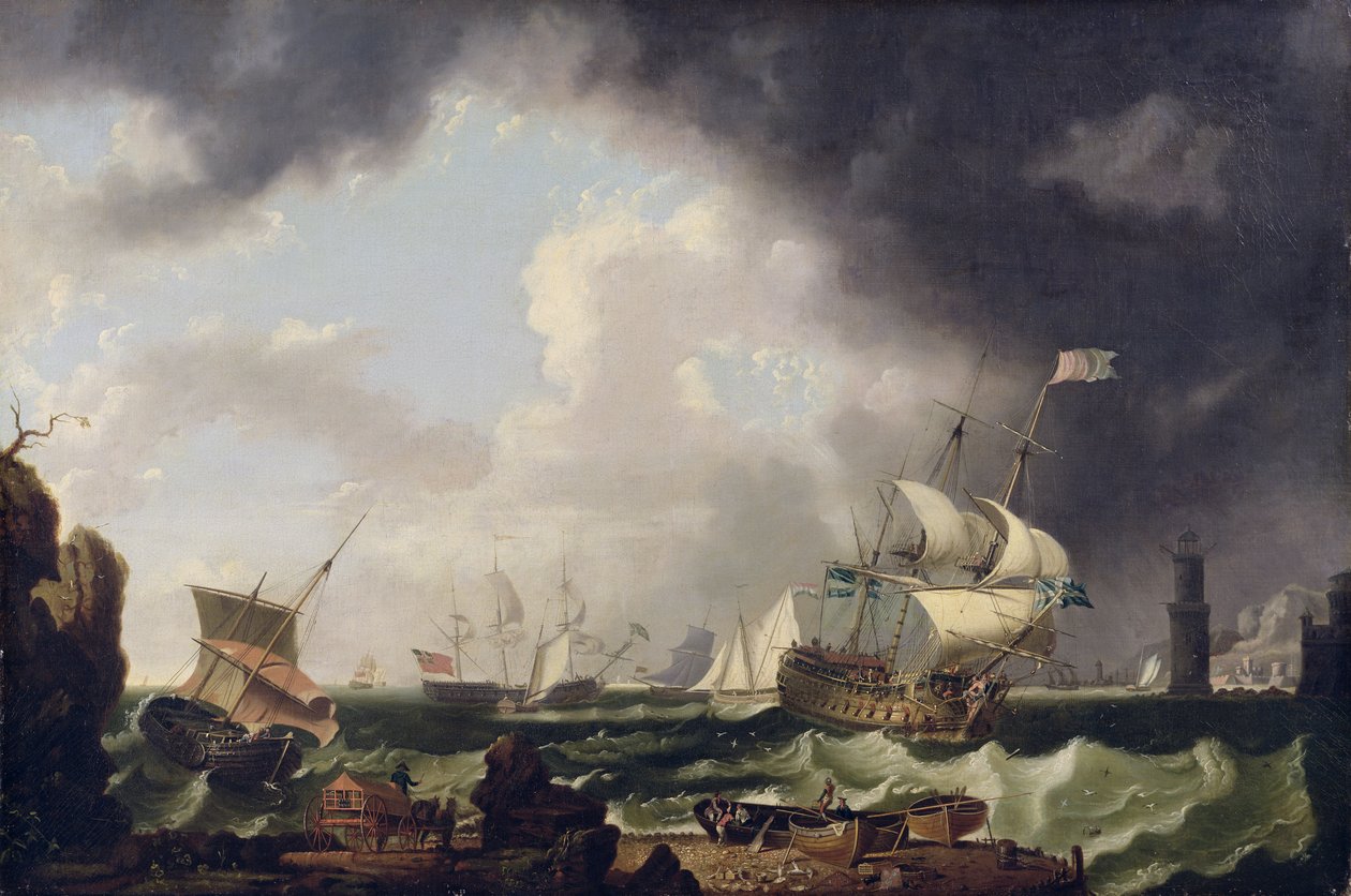 Die Fischerei, ca. 1764 von Richard Wright