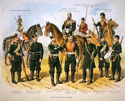 Die russische Armee, ca. 1890 von Richard (after) Simkin
