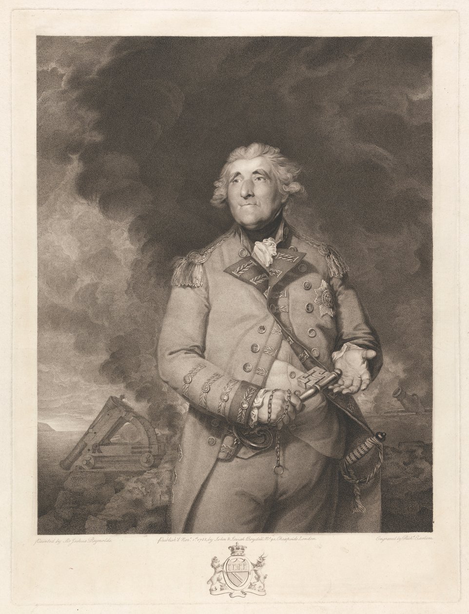 George Augustus Elliot Lord Heathfield von Richard Earlom