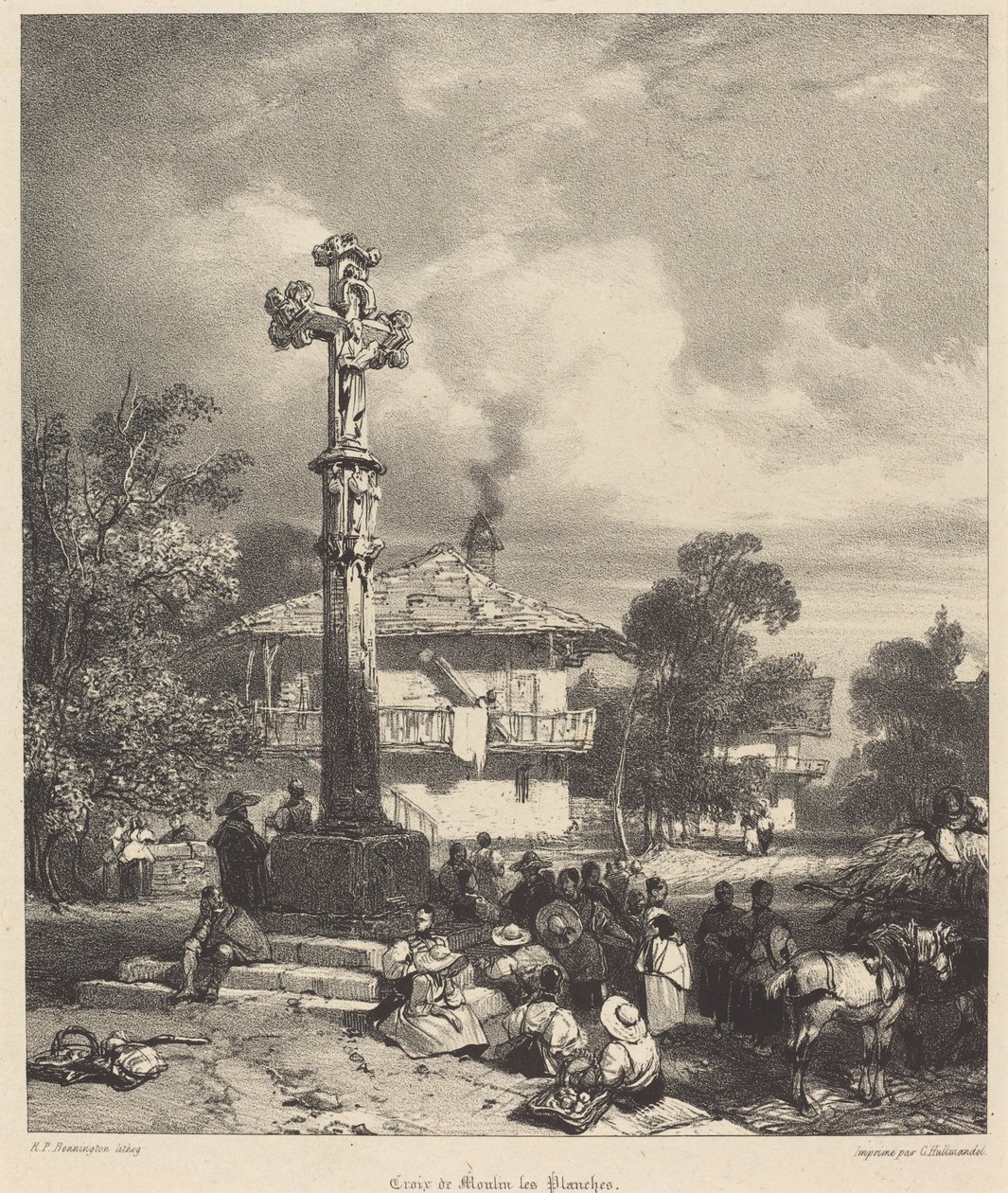 Croix de Moulin-les-Planches von Richard Parkes Bonington