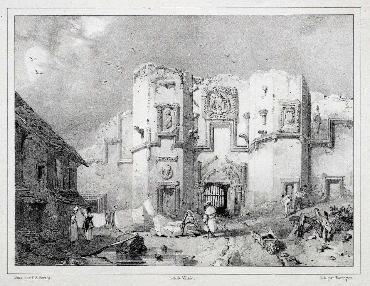 Altes Tor in Stirling, 1826 von Richard Parkes Bonington