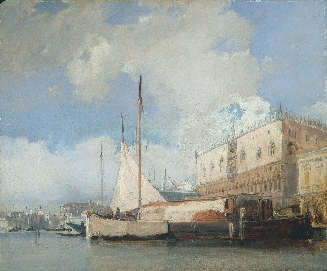Der Dogenpalast, Venedig, 1826 von Richard Parkes Bonington