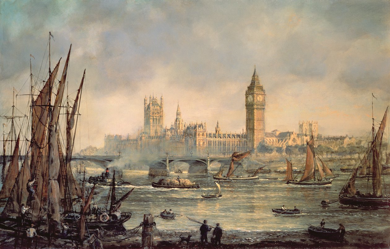 Die Houses of Parliament und die Westminster Bridge von Richard Willis