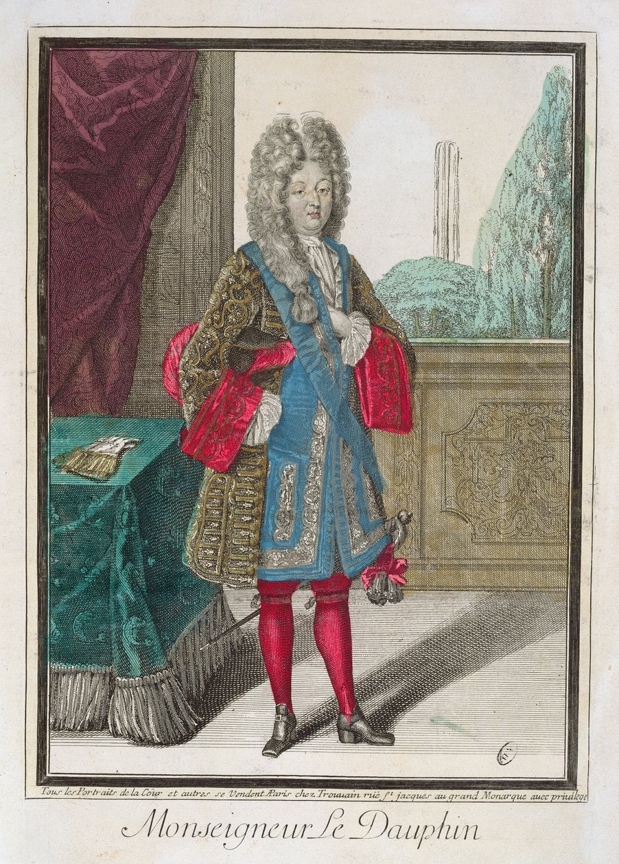 Louis de France (1661-1711) Monseigneur le Dauphin von Robert Bonnart