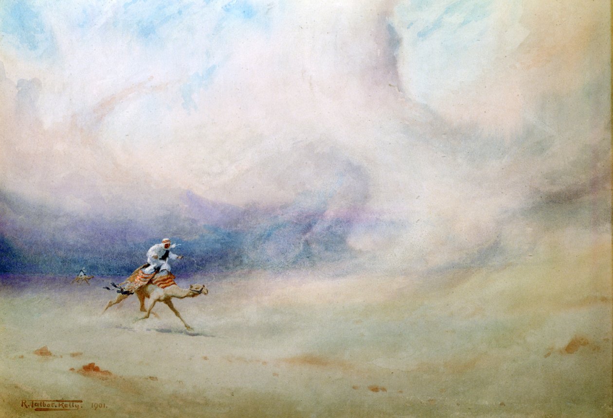 Sturm in der Wüste, 1901 von Robert George Talbot Kelly
