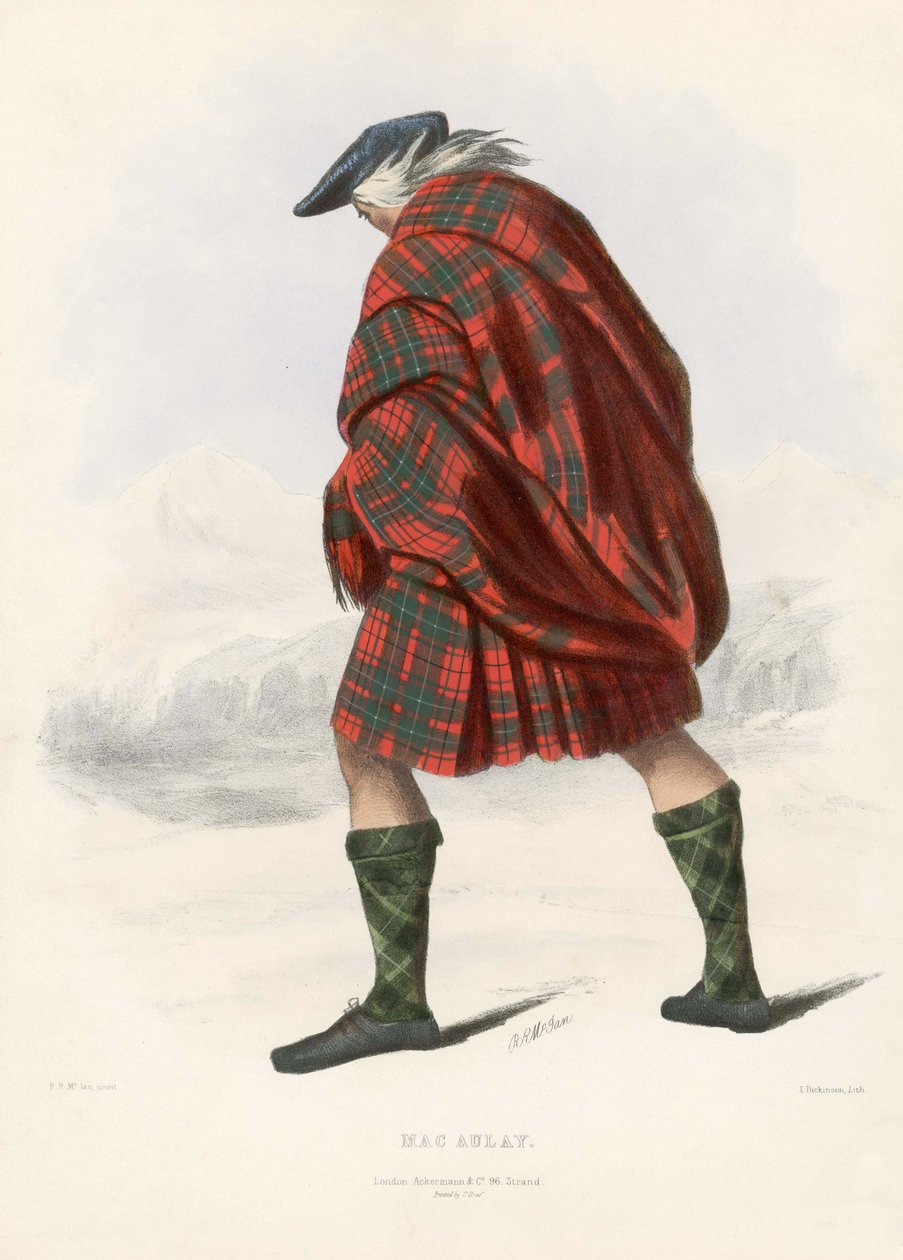 Mac Aulay, aus Die Clans der schottischen Highlands, veröffentlicht 1845 von Robert Ronald McIan
