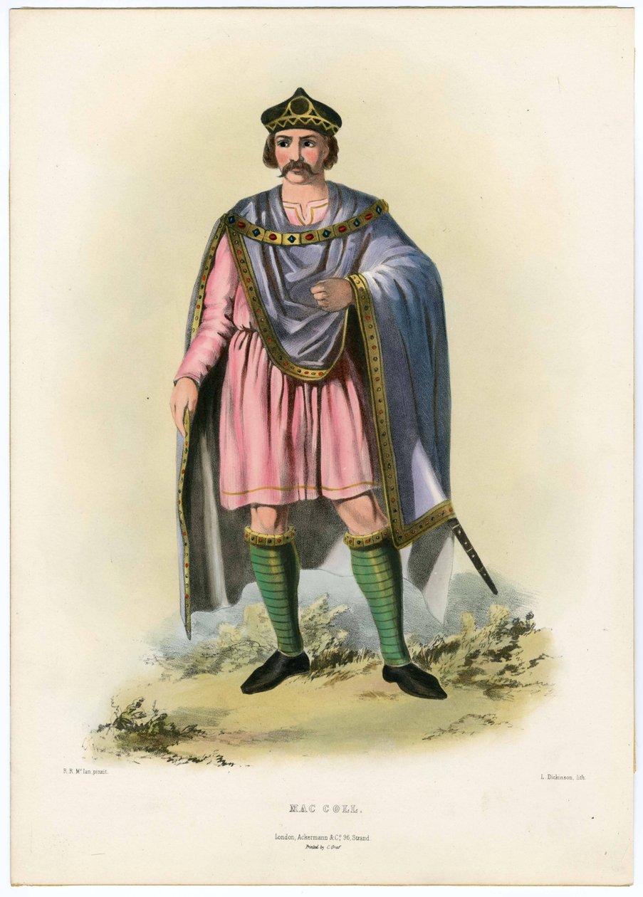 Mac Coll, aus Die Clans der schottischen Highlands, veröffentlicht 1845 von Robert Ronald McIan