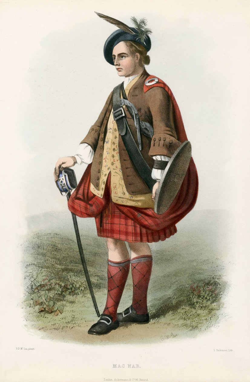 Mac Nab, aus Die Clans der schottischen Highlands, veröffentlicht 1845 von Robert Ronald McIan