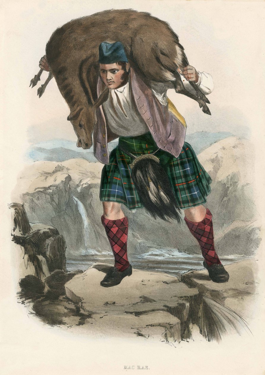 Mac Rae, aus The Clans of the Scottish Highlands, 1845 von Robert Ronald McIan