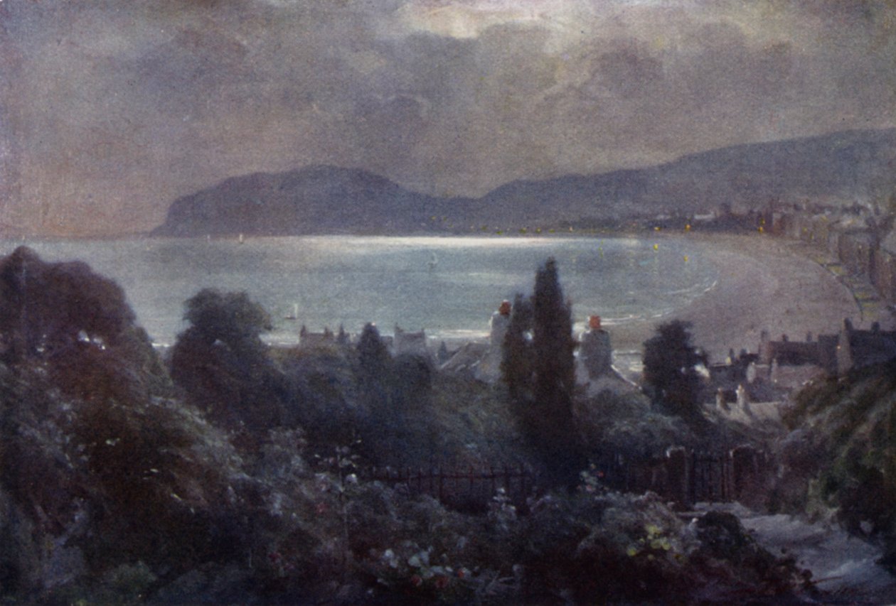 Ein Nocturne, Llandudno Bucht (Farblithografie) von Robert (after) Fowler