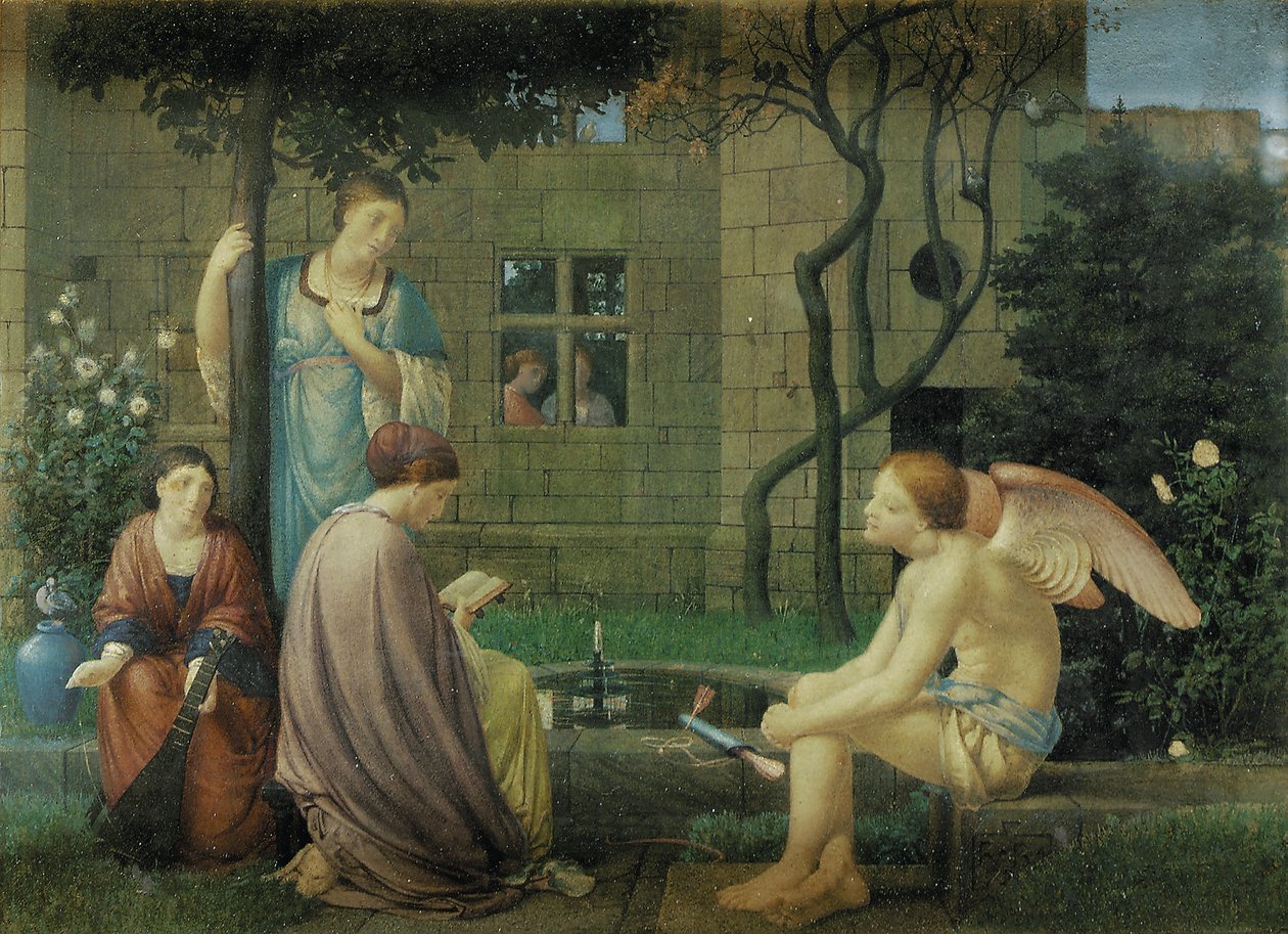 Lesen der Liebe, Er ist dabei, 1874 von Robert Bateman