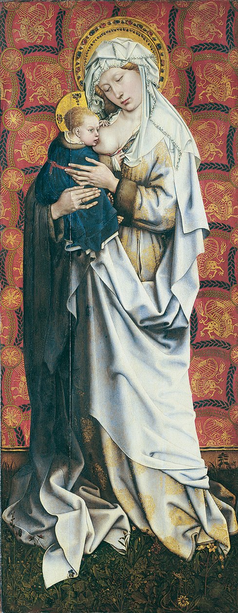 Die Flémalle-Tafeln: Jungfrau stillt das Kind von Robert Campin