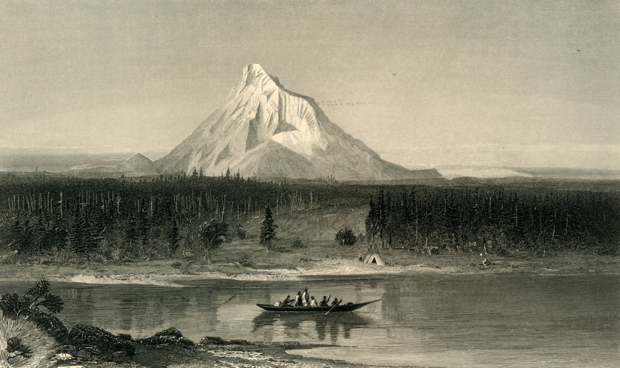 Mount Hood, vom Columbia, 1872 von Robert Hinshelwood