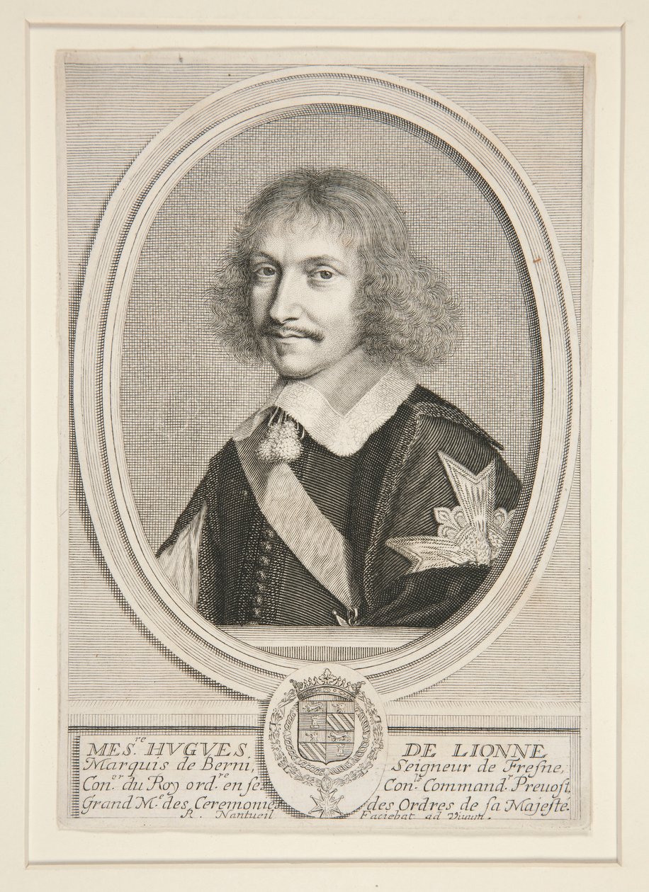 Hugues de Lionne, Marquis von Berni (1611-1671) von Robert Nanteuil