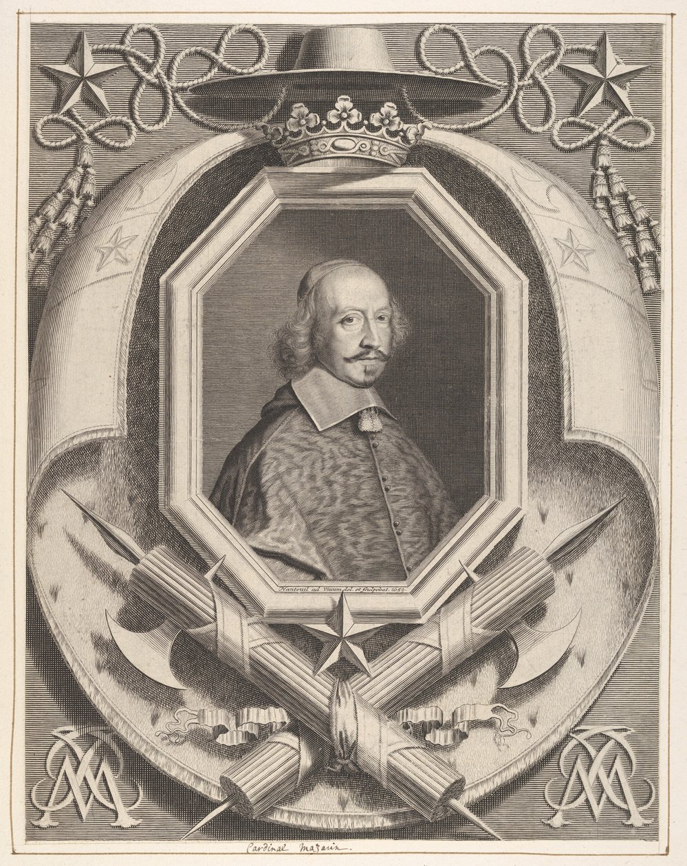 Le Cardinal Jules Mazarin, 1659 von Robert Nanteuil