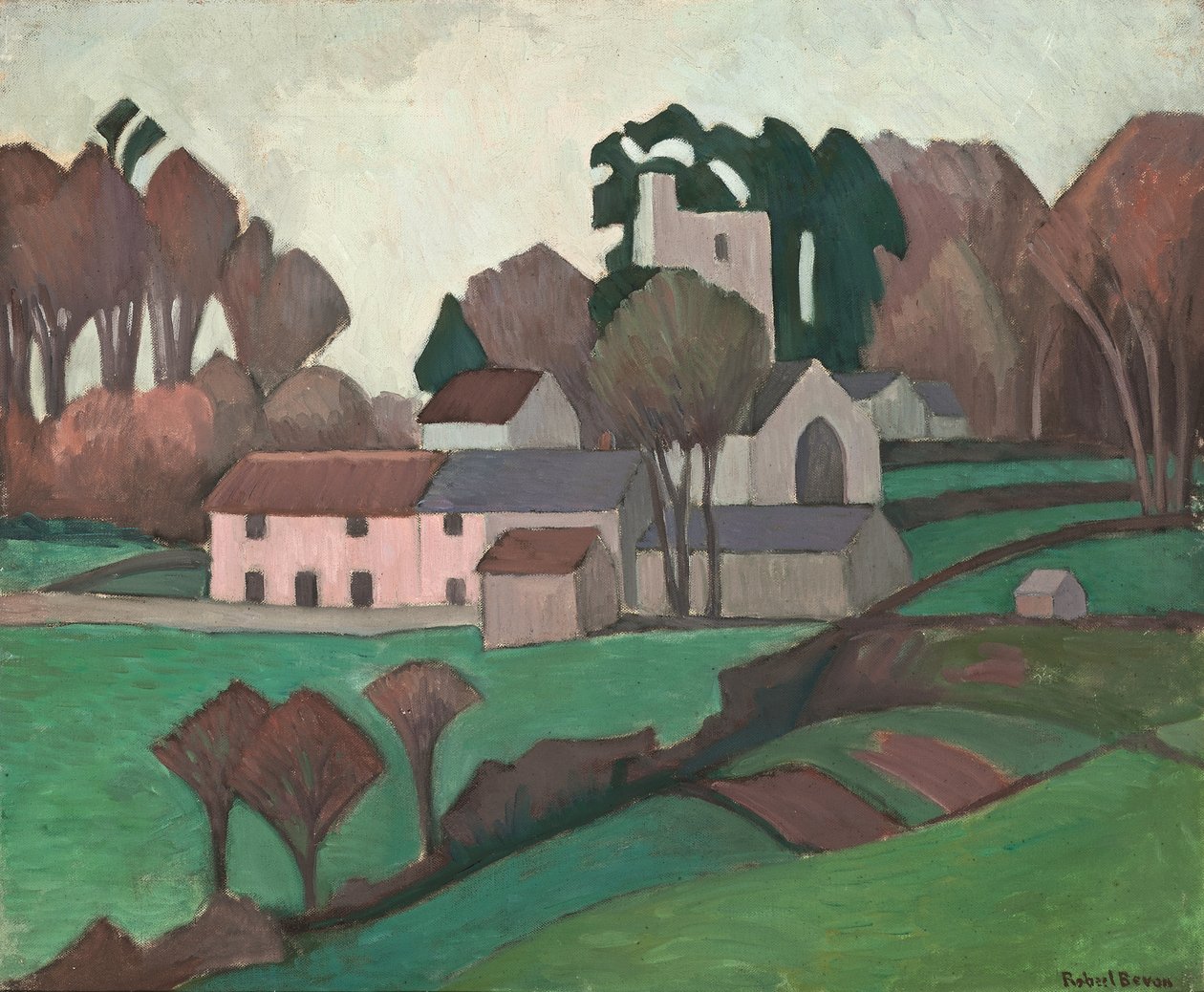 Kirche von Clayhidon von Robert Polhill Bevan