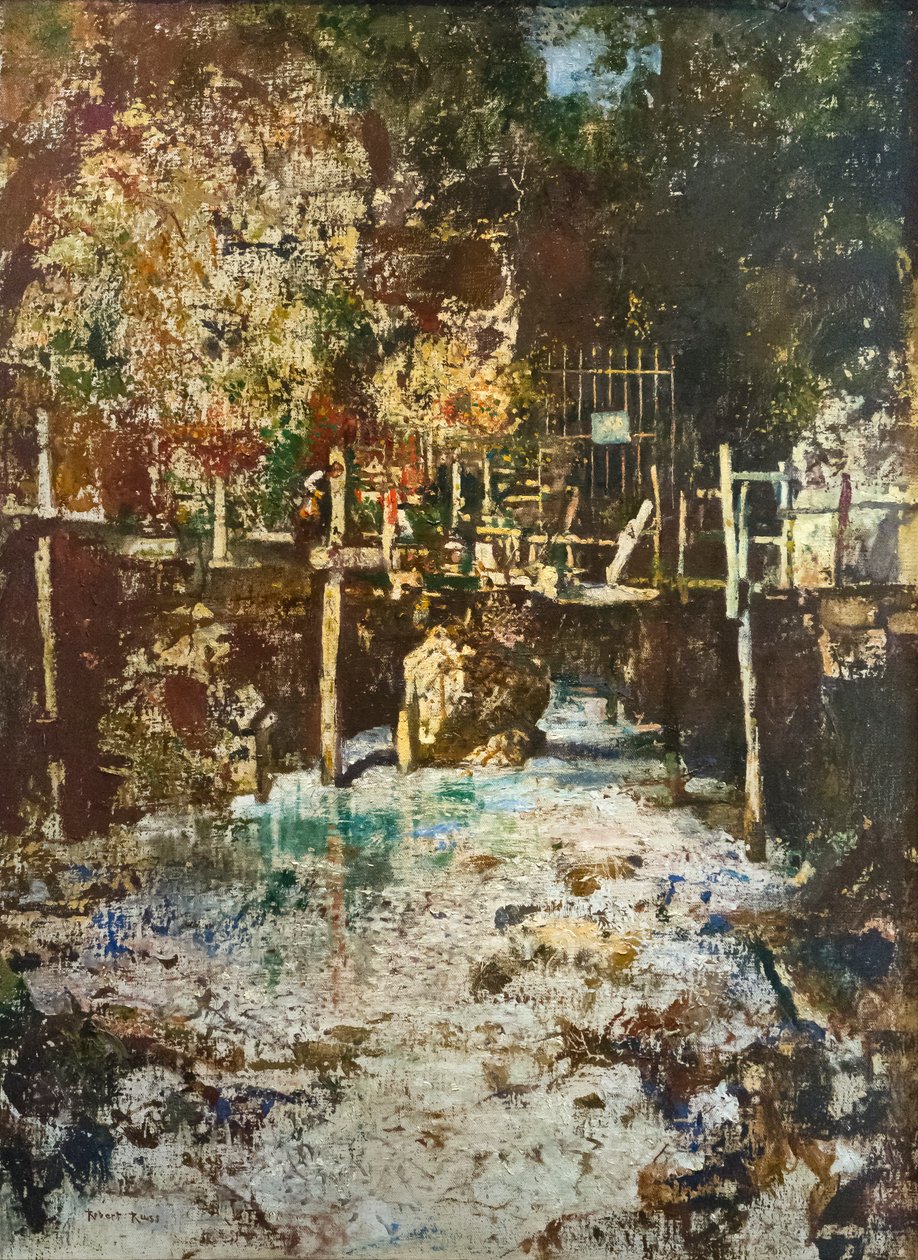 Eingang zum Ponale-Wasserfall von Robert Russ