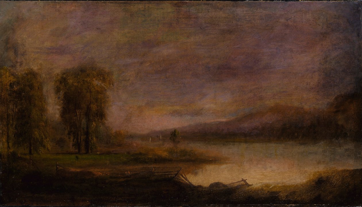 Landschaft mit See von Robert S. Duncanson