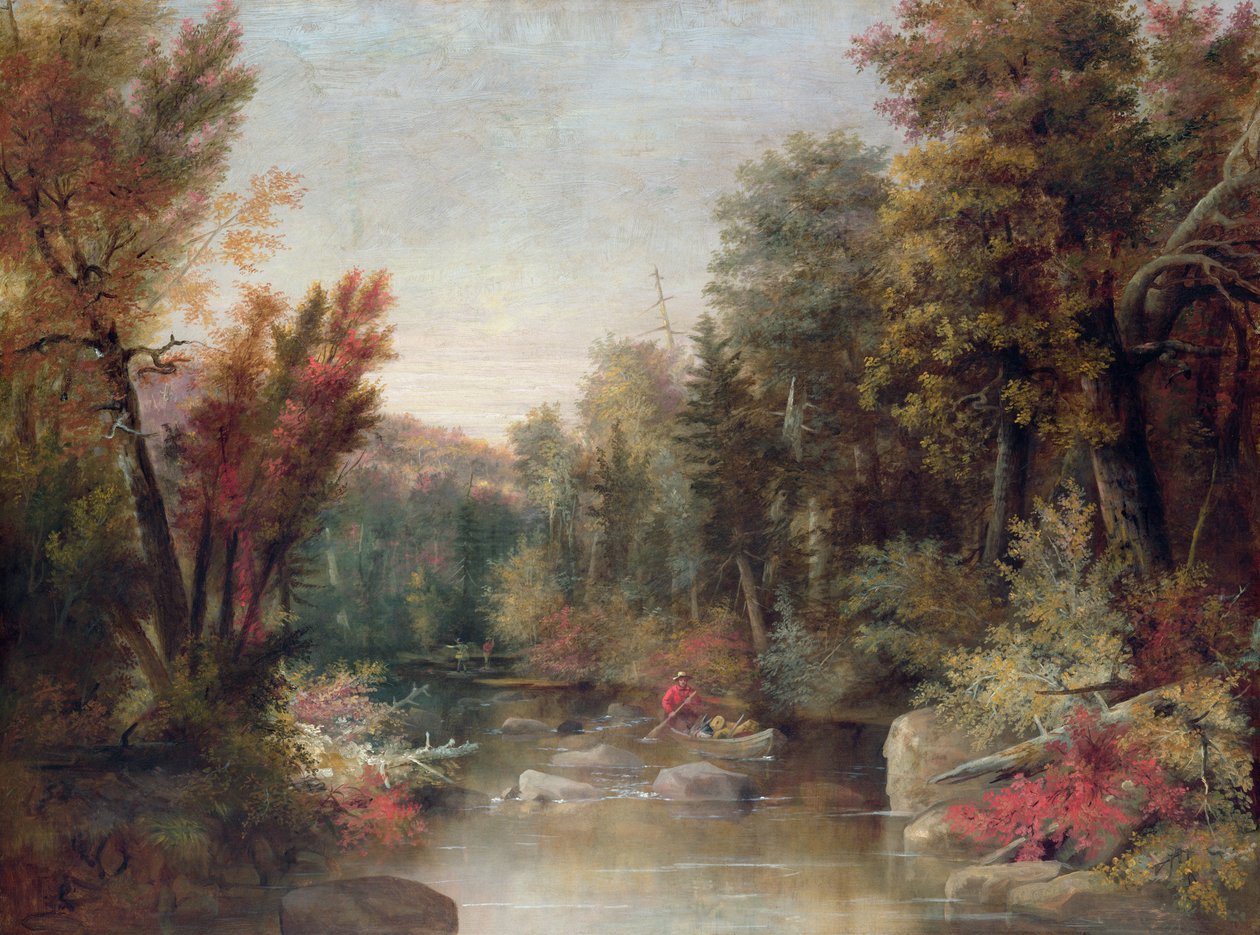 Herbstfischer von Robert Seldon Duncanson