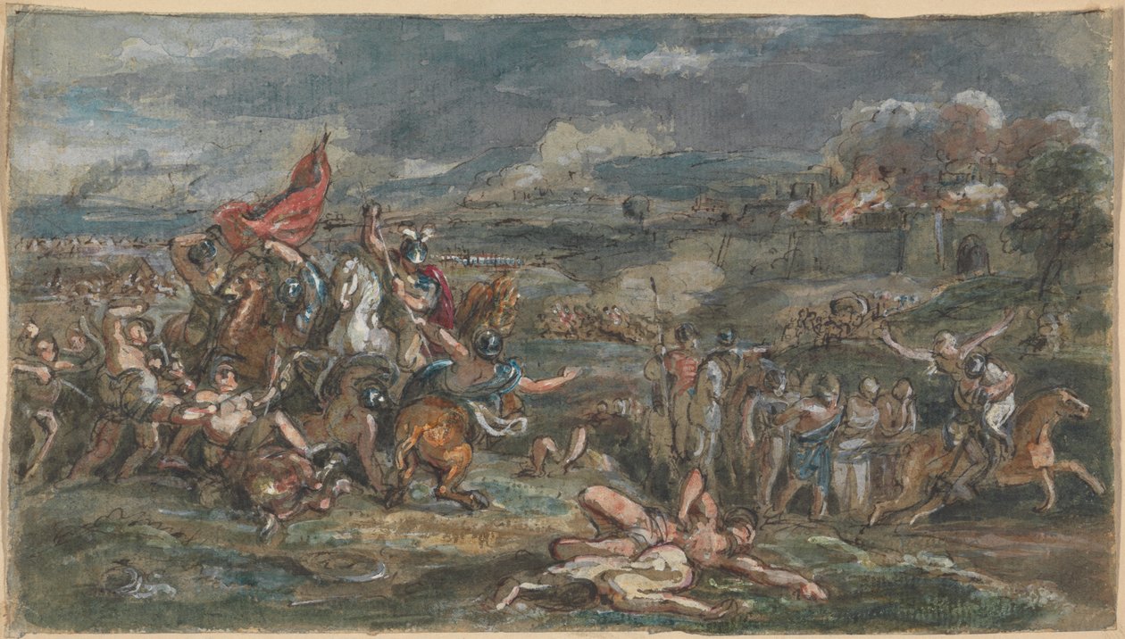Schlachtenszene von Robert Smirke