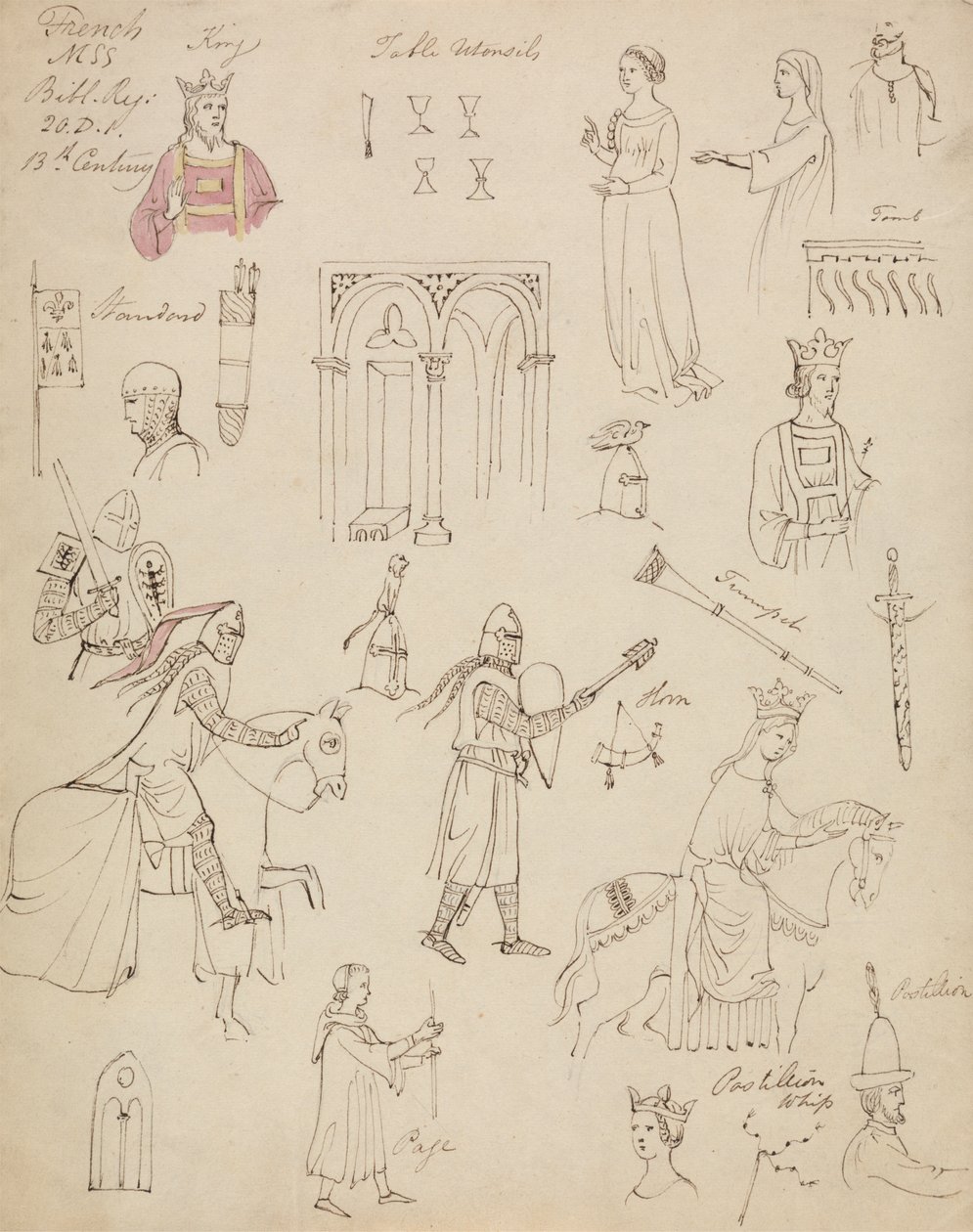 Studien aus einer französischen MSS-Bibelregister von Robert Smirke