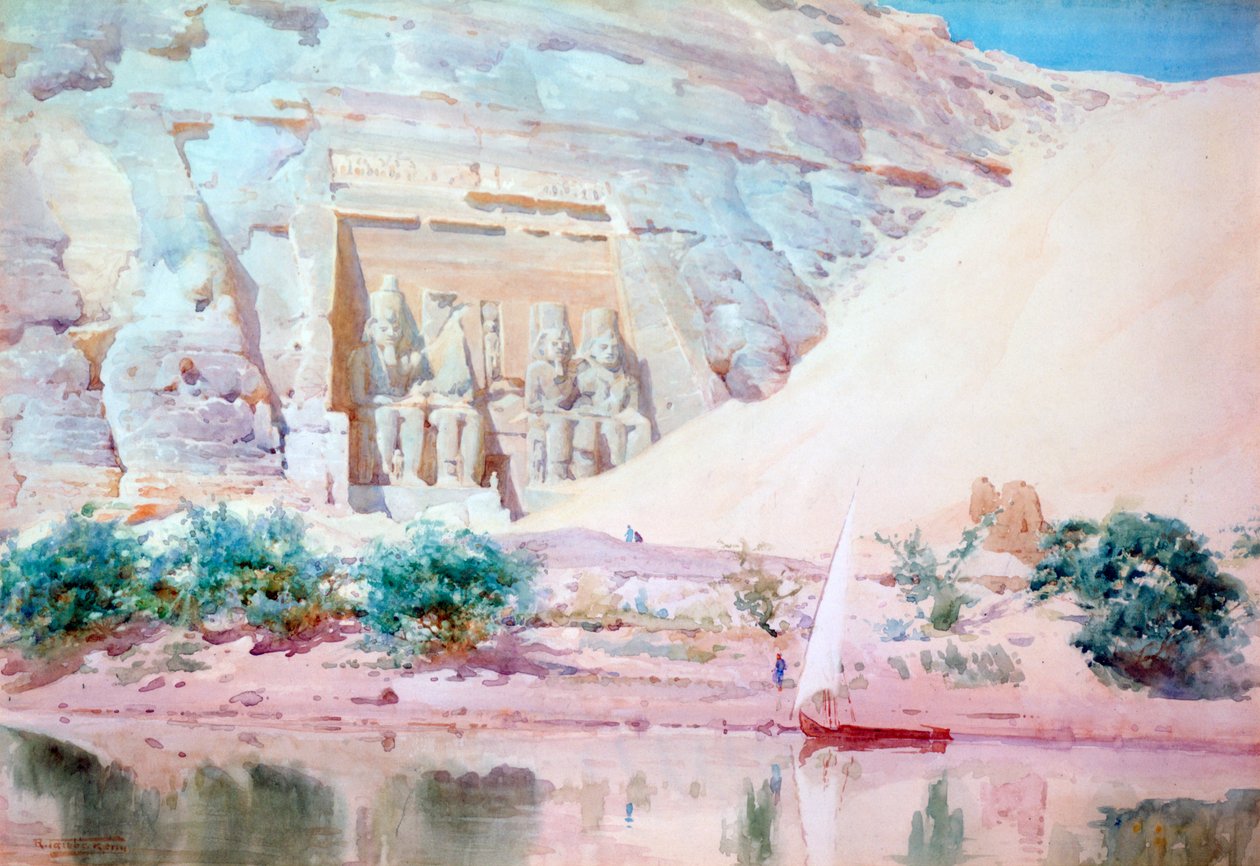 Tempel von Abu Simbel, Ägypten von Robert Talbot Kelly