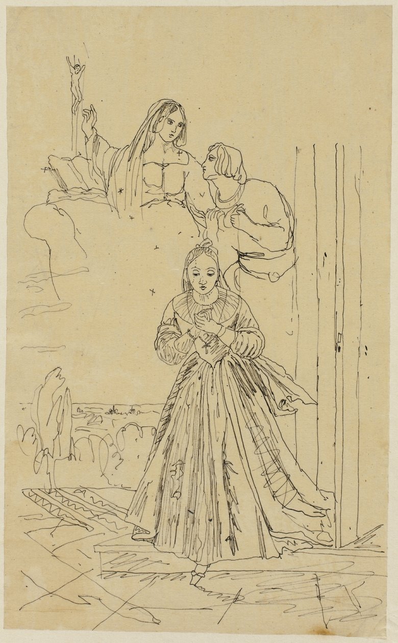 Zuflucht im Gebet von Rodolphe Bresdin