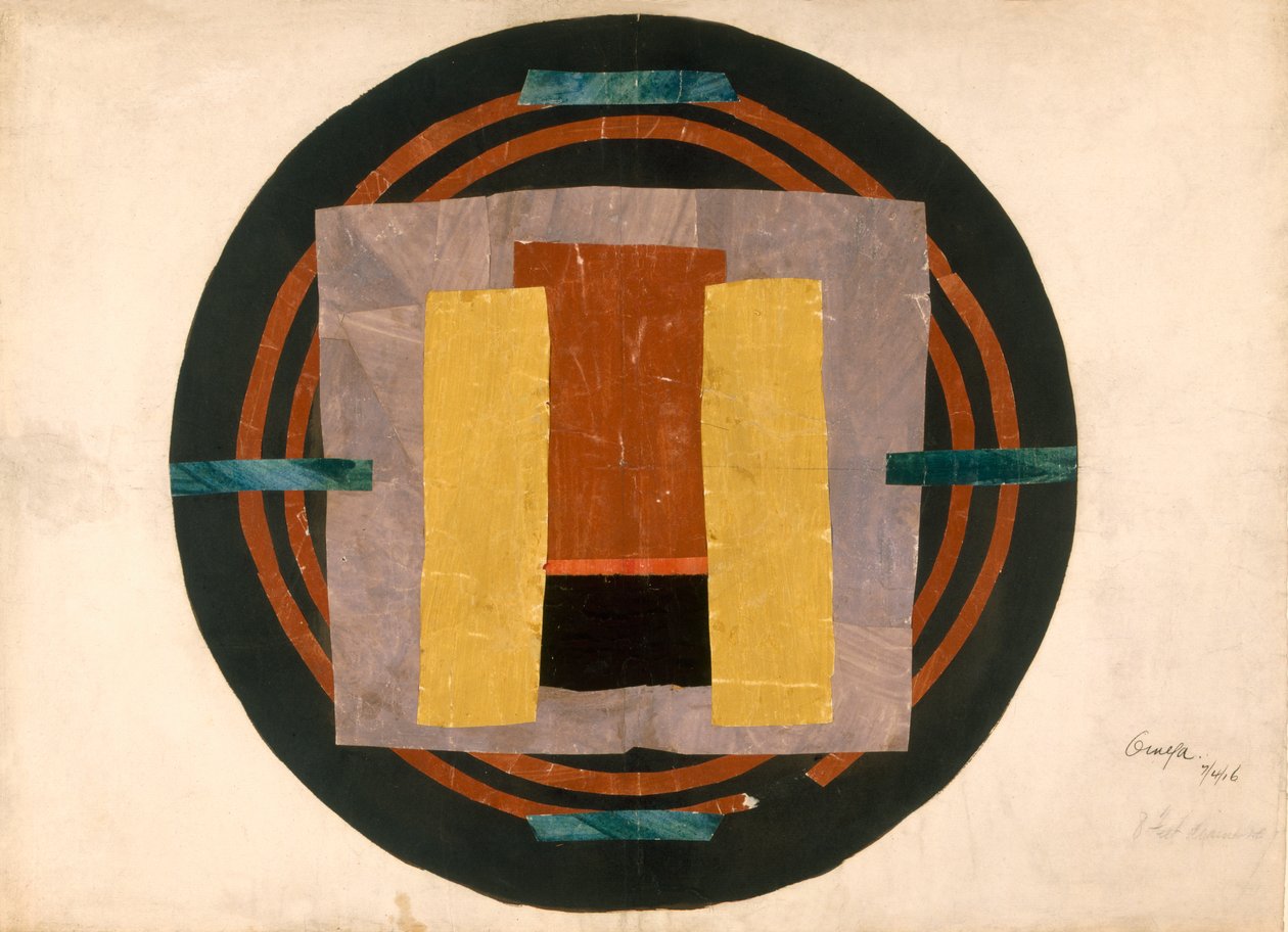 Kreisförmiges Design für einen Teppich, 1916 von Roger Eliot Fry