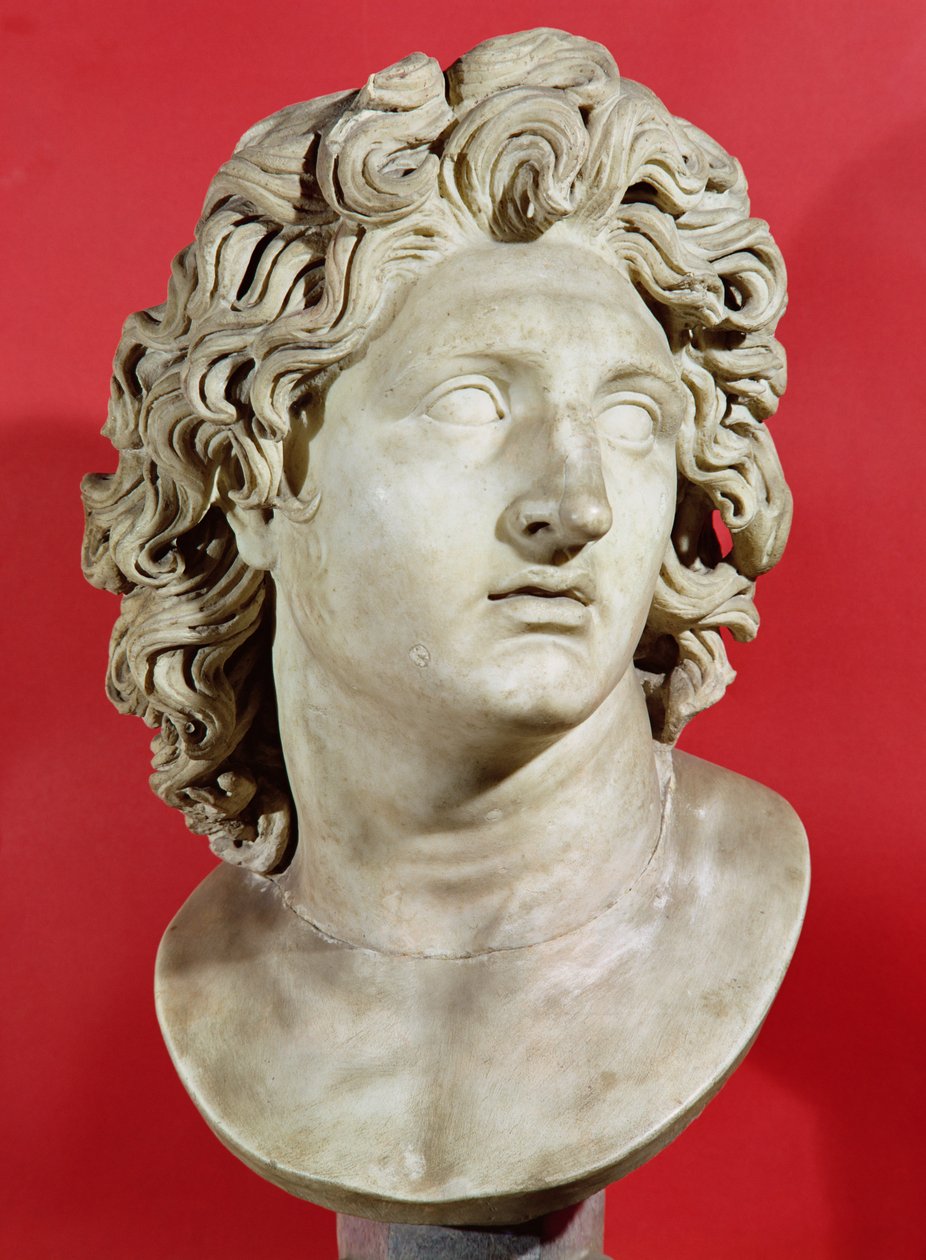 Alexander der Große (356-323 v. Chr.), König von Makedonien, römische Kopie des griechischen Originals von Roman