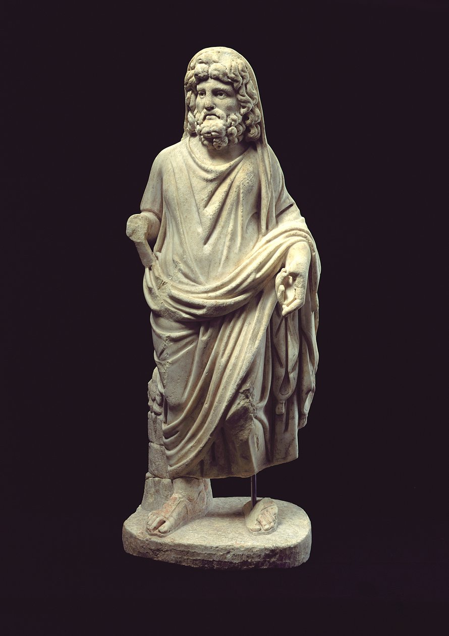 Statue einer Gottheit (Marmor) von Roman