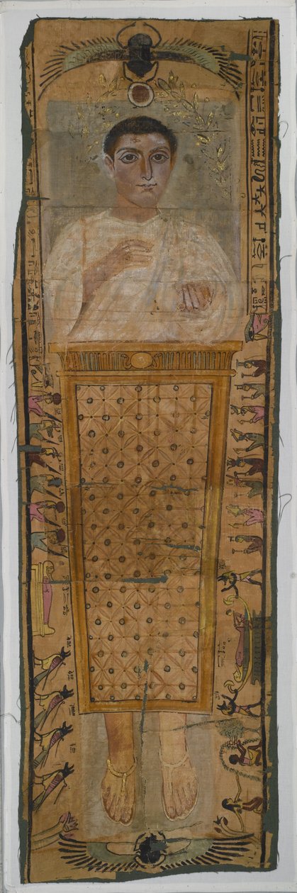 Aufwendig bemalter Leichentuch von Neferhotep, Sohn von Herrotiou, 100-225 n. Chr. von Roman Period Egyptian