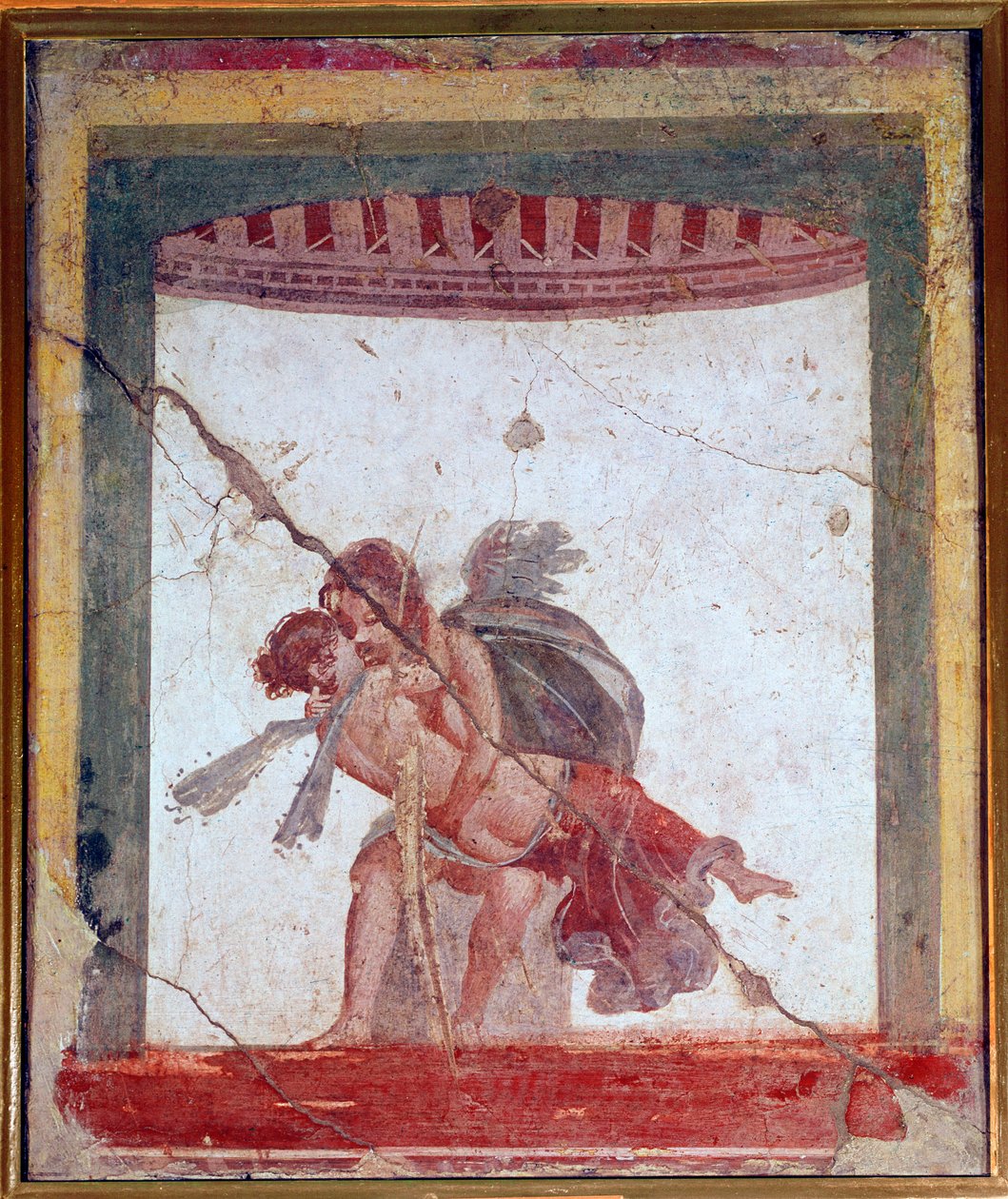 Liebe und Psyche (Fresko, 60-80 n. Chr.) von Roman