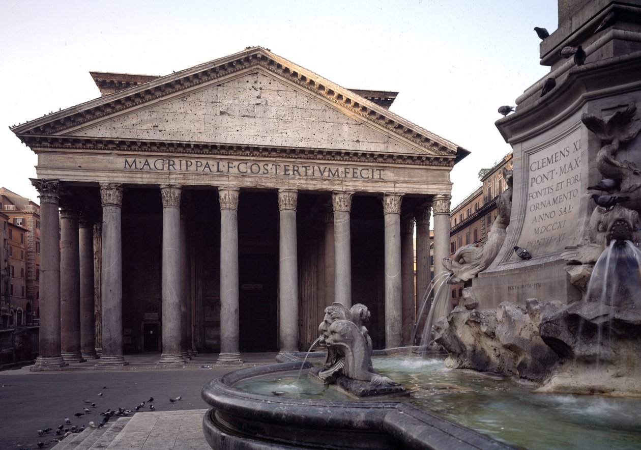 Ansicht des Pantheon, 27-125 n. Chr. von Roman