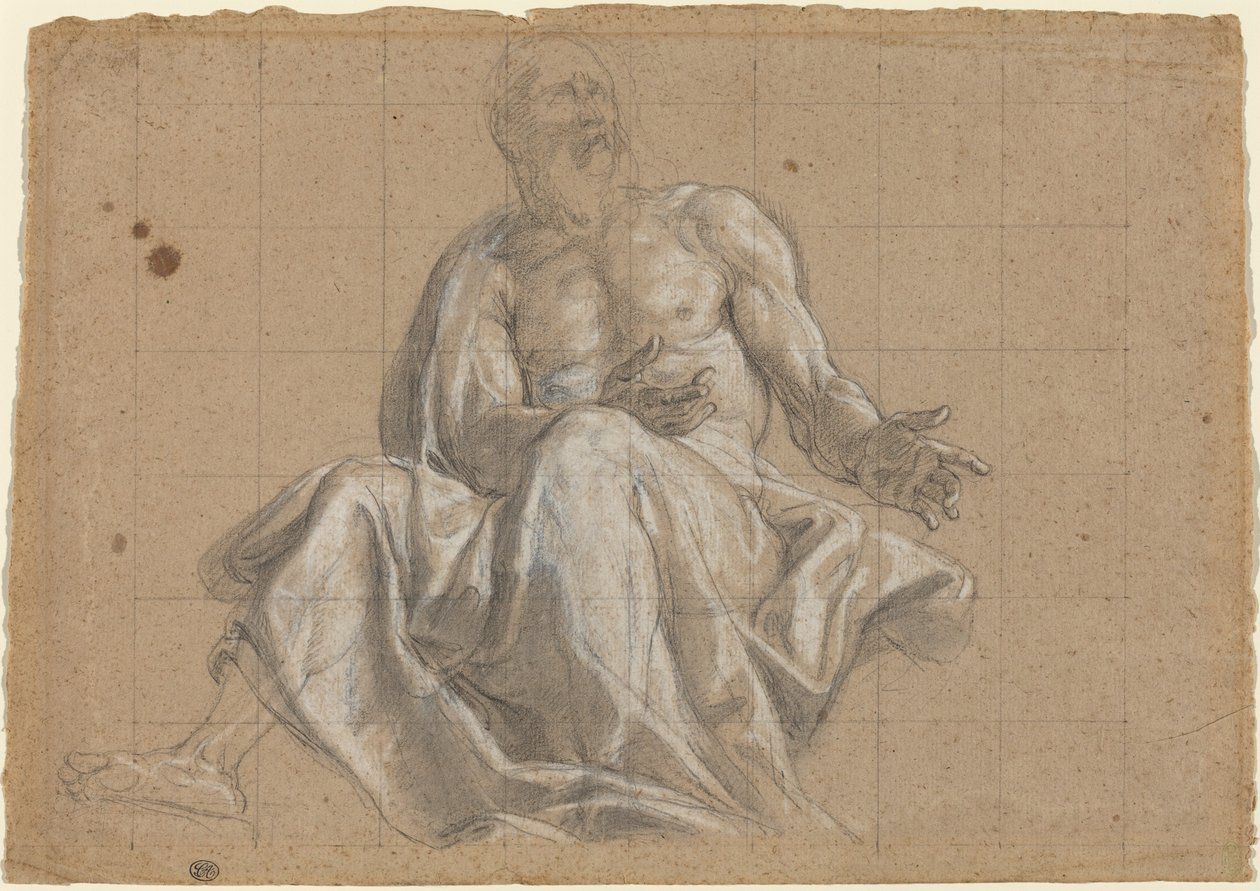 Ein älterer Mann in klassischer Draperie von Roman 18th Century