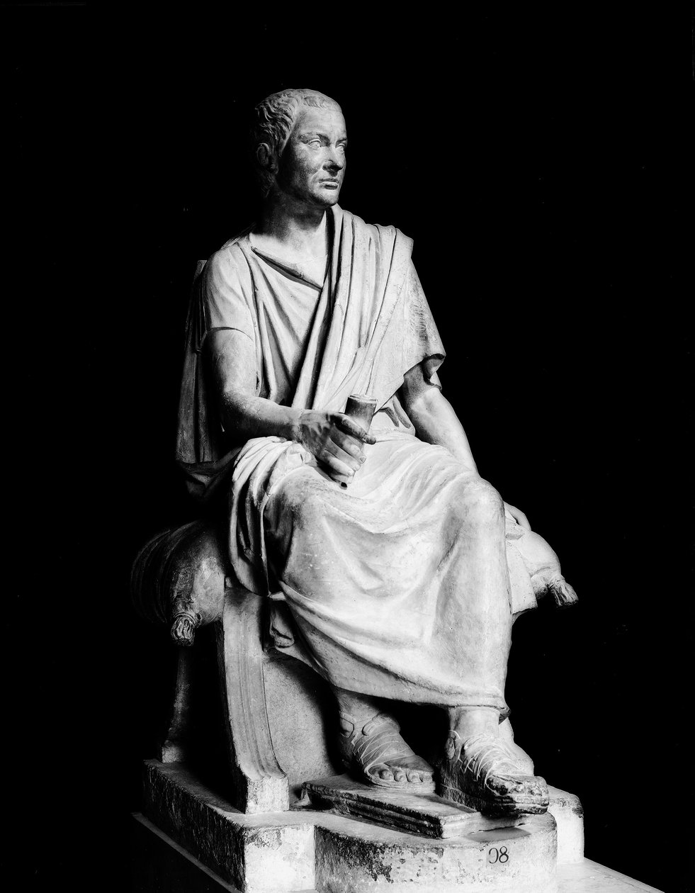 Statue von Marcus Claudius Marcellus (ca. 268-208 v. Chr.) (Marmor) von Roman Roman