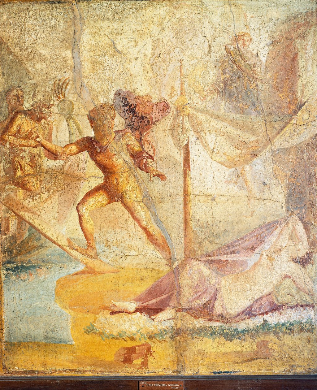 Theseus verlässt Ariadne, Fresko aus Pompeji von Roman Roman