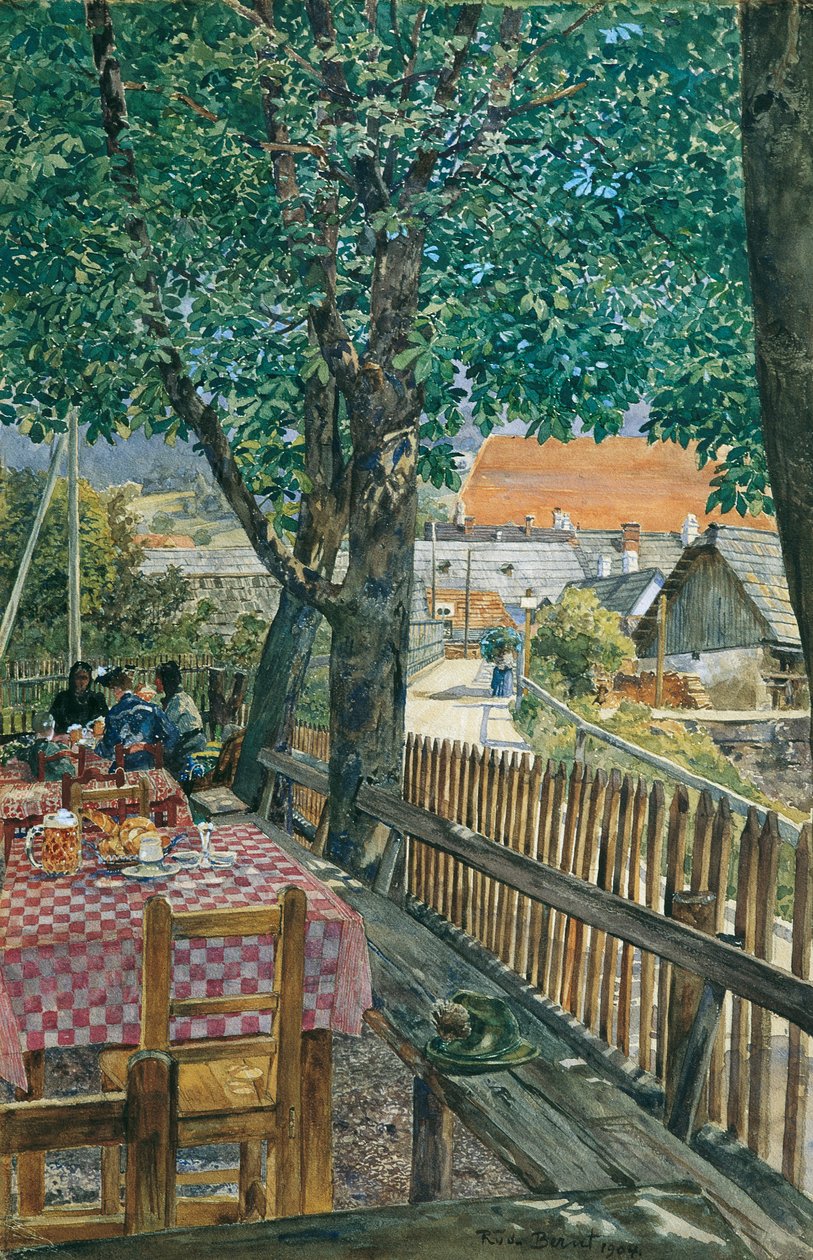 Wirtshausgarten von Rudolf Bernt