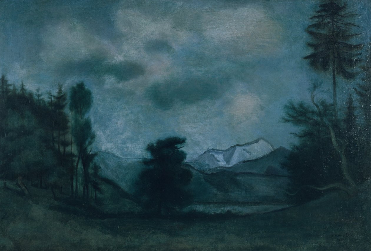 Alpenlandschaft von Rudolf Kremlicka
