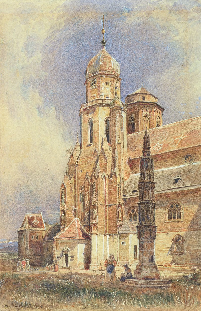 Abteikirche von Klosterneuburg, 1844 von Rudolf von Alt