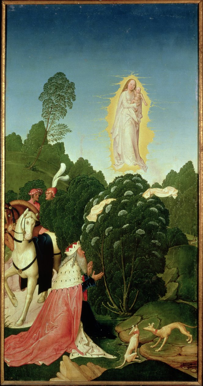 Das Auffinden des Schleiers, aus der Legende von St. Leopold, 1505 von Rueland, the Younger Frueauf