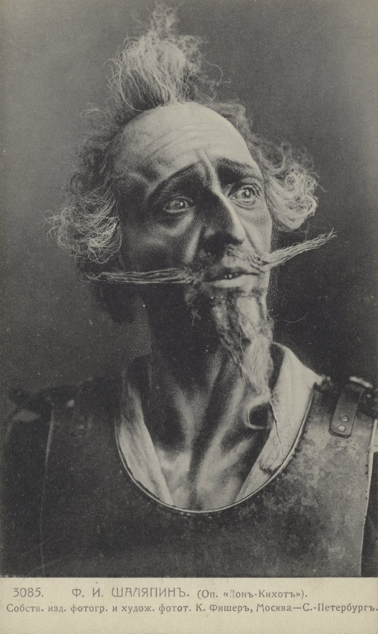 Feodor Chaliapin, russischer Opernsänger, in der Rolle des Don Quijote von Russian Photographer