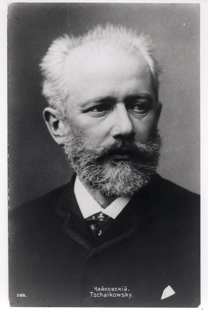 Pjotr Iljitsch Tschaikowski (1840-93) von Russian Photographer