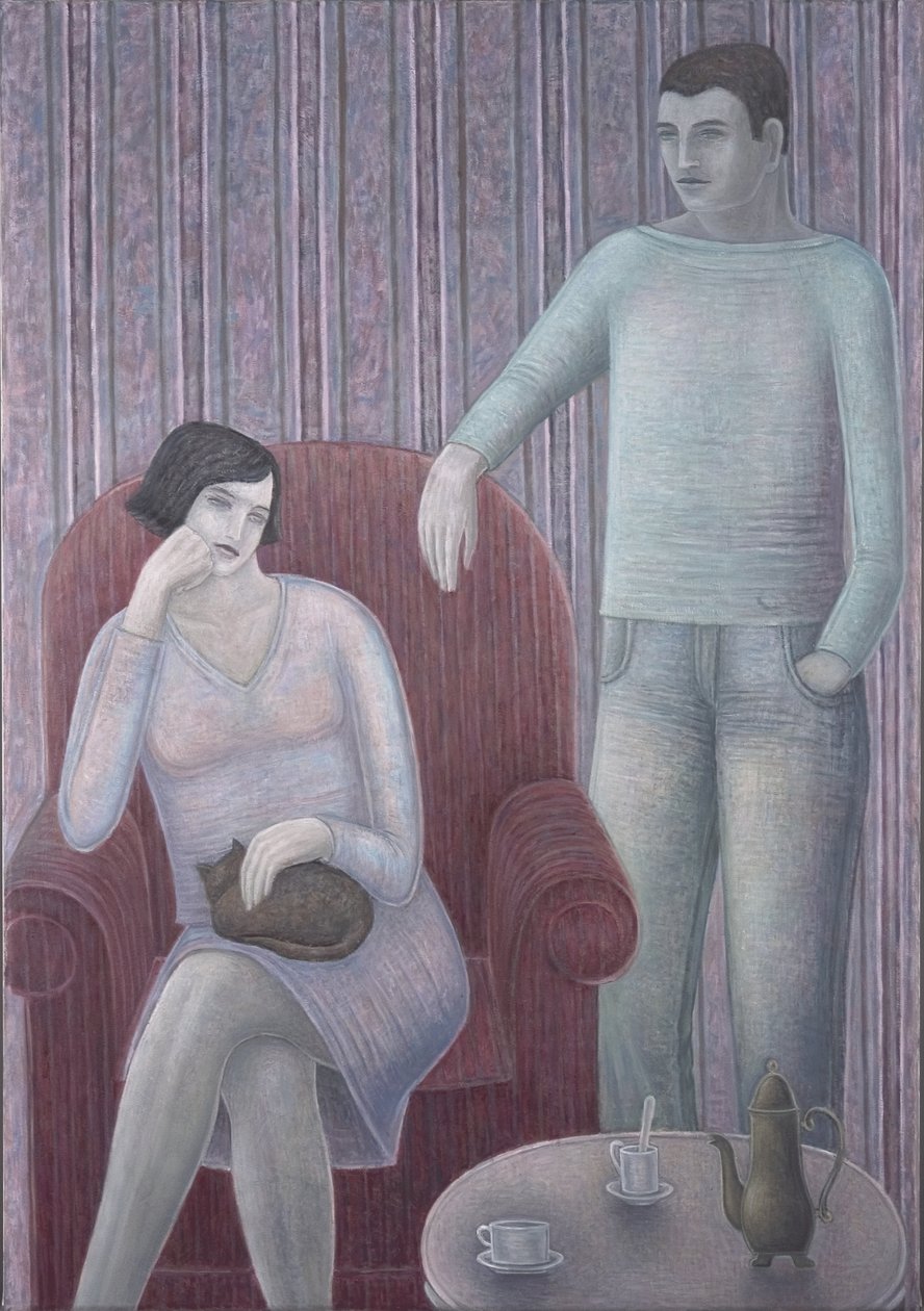 Paar mit Katze, 2008 von Ruth Addinall