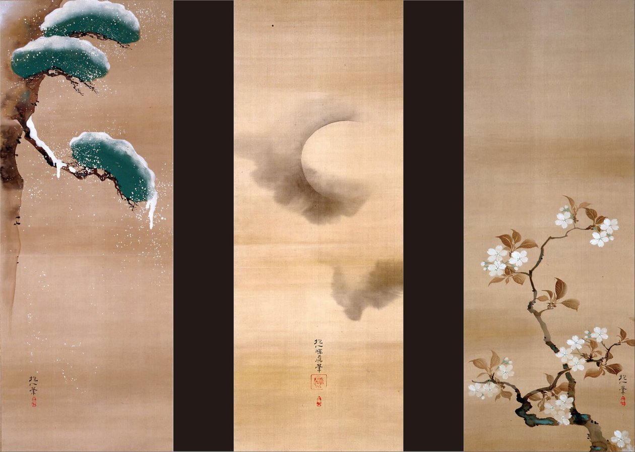 Schnee, Mond und Blumen von Sakai Hoitsu