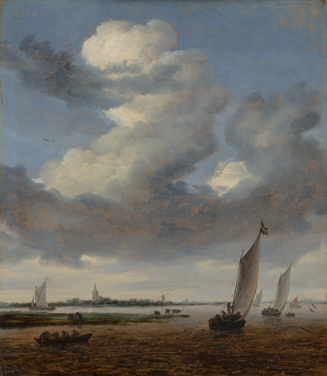 Ansicht von Beverwijk vom Wijkermeer, 1661 von Salomon van Ruisdael or Ruysdael