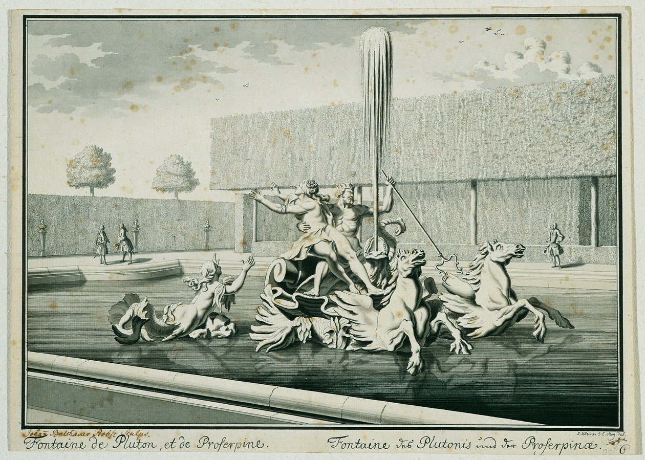 Pluto und Proserpina von Salomon Kleiner