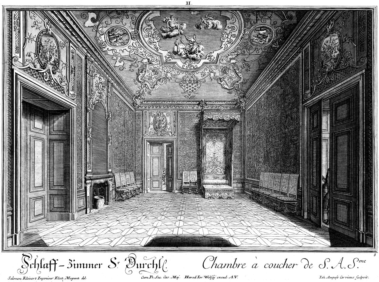 Schlafzimmer des Prinzen Eugen von Salomon Kleiner