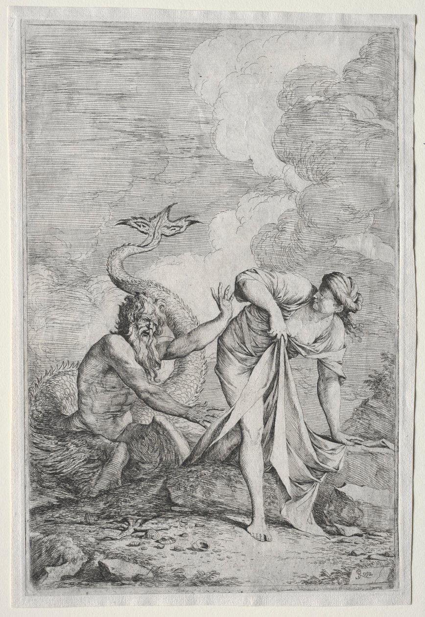 Glaucus und Scylla von Salvator Rosa